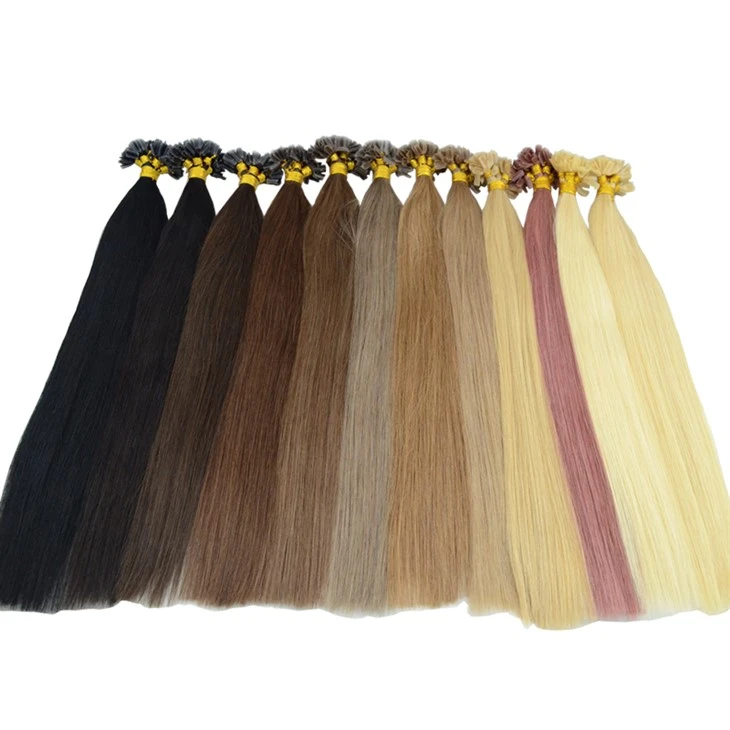 Black Nail Tip Hair Extensions